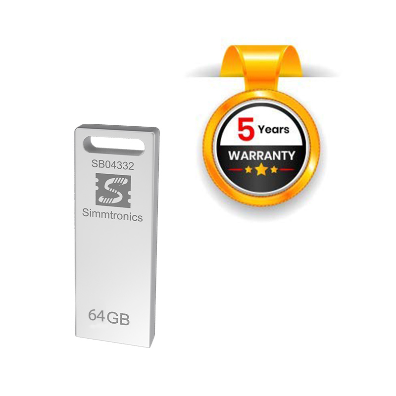 Simmtronics 64GB USB DRIVE 2.0 WITH METAL BODY