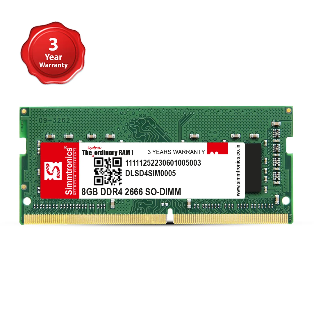 Simmtronics 8GB DDR4 LAPTOP RAM 2666 MHz